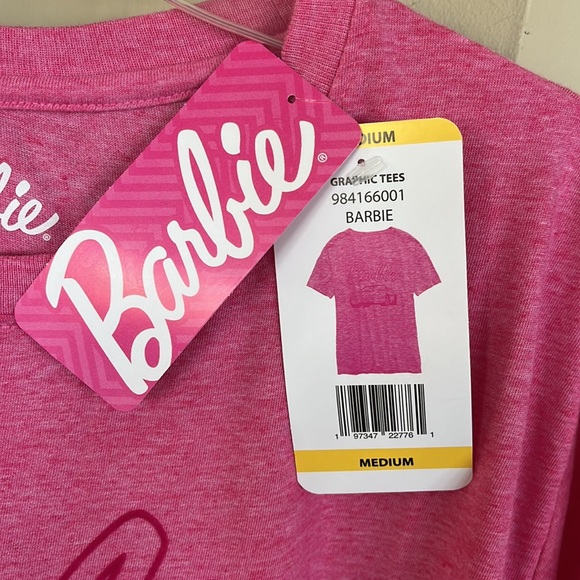 Brand New Barbie Pink Corvette Short Sleeve Shirt Movie Top - Picture 10 of 11